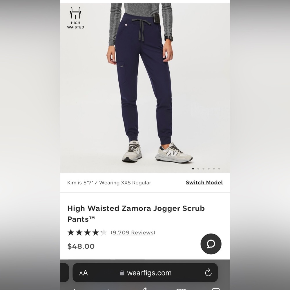 Figs High-Waisted Zamora Jogger Scrub Pants
